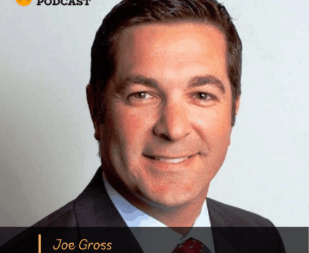 A man in a suit and tie smiles at the camera. The image has an Ivy Podcast logo and text that reads: Joe Gross, President of CIO Partners..
