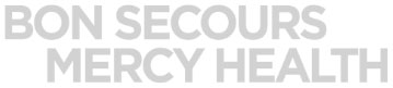 Gray text in all capital letters reads: BON SECOURS MERCY HEALTH on a white background.